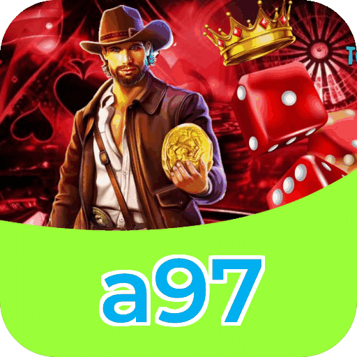 Interface do aplicativo a97 mostrando jogos disponíveis no iOS e Android